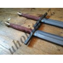 Jedenapůlruční meč Gotika s železnou hlavicí, měkčený