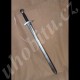Měkčený jednoruční meč Rytíř s železnou hlavicí, 100cm, vícevrstvá barva